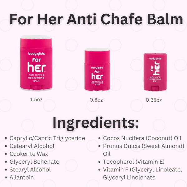 ⁦Body Glide For Her Anti Chafe Balm⁩ - الصورة ⁦7⁩