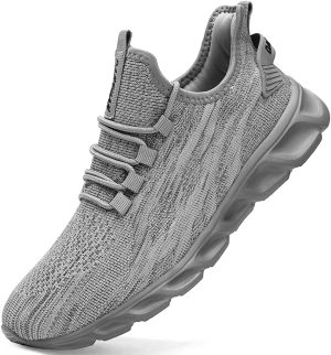 VGPSFN Women's Slip-On Outdoor Trainers, Lightweight and Breathable Sports Shoes, Everyday Leisure Shoes, Comfortable Shoes with Flat Sole for Road Running, Hiking, Training
