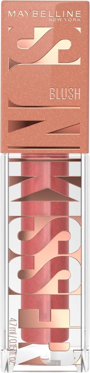 MAYBELLINE New York, Sunkisser Multi-Use Liquid Glow Blush and Bronzer, Blendable, Longwear, Glowy Make Up, with Vitamin E, 06 City Sizzle, 1 Count