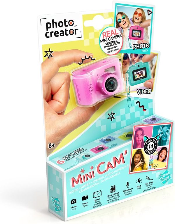 ⁦Photo Creator Mini Cam Digital Camera, 1GB SD Card, Rechargeable, 6 Colours⁩ - الصورة ⁦2⁩