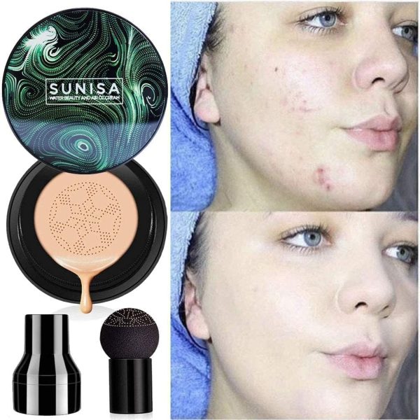 ⁦Sunisa Beauty Air Cushion Mushroom BB & CC Cream Foundation Waterproof⁩ - الصورة ⁦2⁩