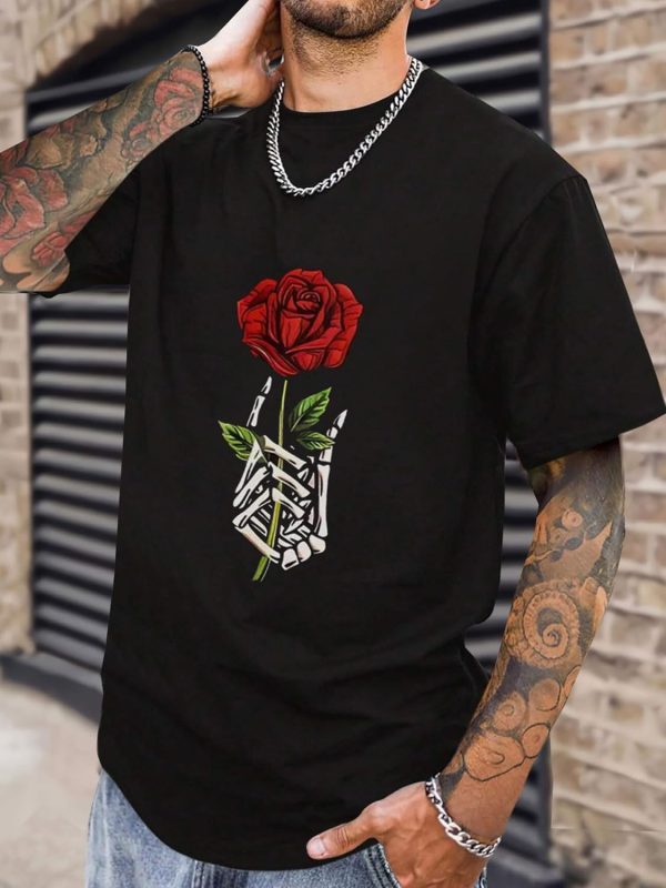 ⁦Bealin Men's Graphic Tees Casual Graffiti Short Sleeve Shirts Summer Rapper Streetwear Y2k Tops Tshirt⁩ - الصورة ⁦2⁩
