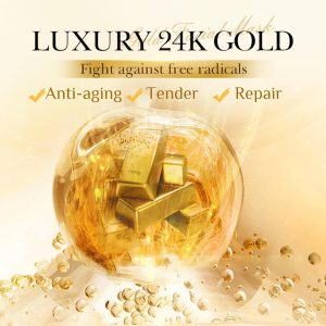 Azonee Hydrating Jelly Mask Powder, 24k Gold Face Mask, Professional Peel Off Hydrojelly Face Mask Powder, Clay Face Mask Face Care, Spa Face Masks Gel Mask Smooths & Moisturizing for Wrinkle & Acne