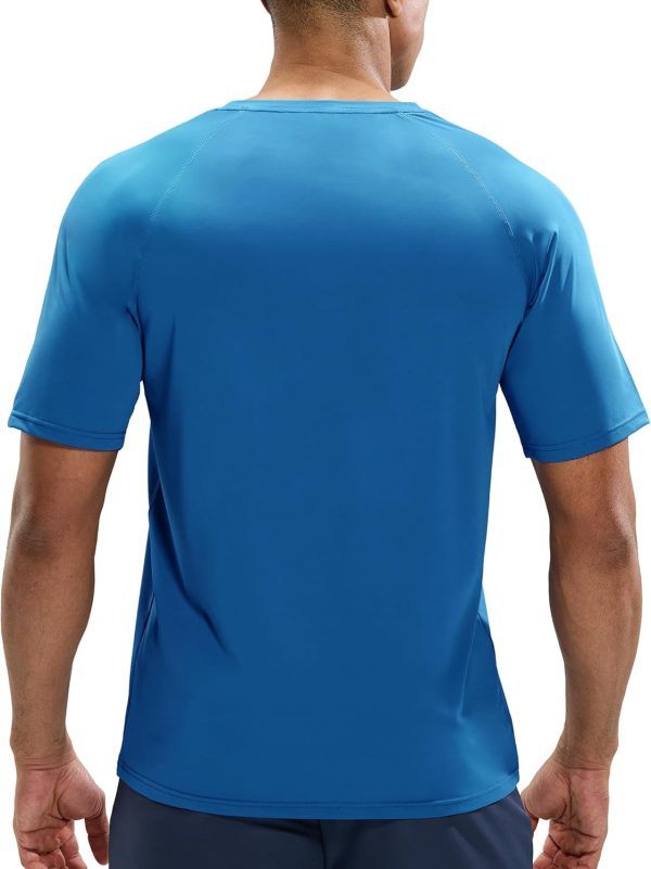 ⁦MIER Mens T Shirts Short Sleeve Quick Dry Active Tee for Running Workout Gym, Stripe⁩ - الصورة ⁦2⁩