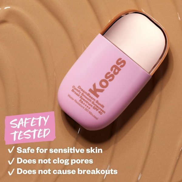 ⁦Kosas DreamBeam SPF 40 PA++++ Mineral Sunscreen - Sunlit (Golden Glow)⁩ - الصورة ⁦8⁩