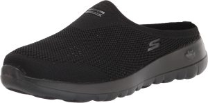 Skechers Performance Womens Go Walk Joy Quiet Sunset Mule Black/Black, 40 EU
