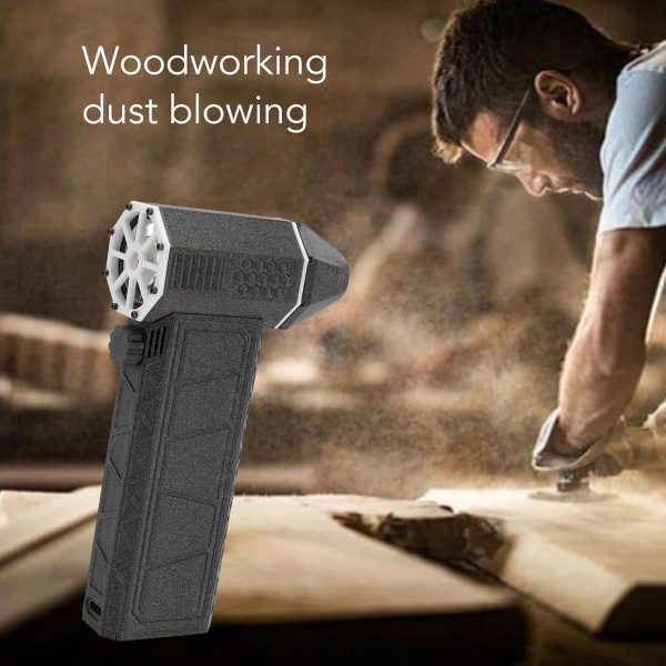 ⁦Jet Dry Mini Blower, 200000RPM Air Blower Super, Stepless Speed Control Jet Dry Blower, Fast Charge Turbo Powered Mini Portable Blower, Mini Jet Blower for Cleaning, Camp⁩ - الصورة ⁦2⁩