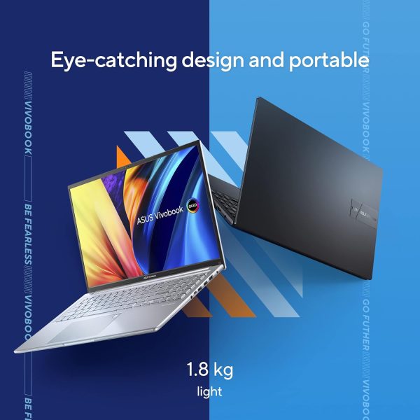 ⁦Asus VivoBook X1605YA-MB098W /AMD Ryzen 7 7730U / 8GB RAM / 512 SSD STORAGE / 16 FHD WUXGA (1920 x 1200) /720p HD camera With privacy shutter/AR-EN KEYBOARD/WIN 11/ 2Y INT'L WARRANTY⁩ - الصورة ⁦3⁩