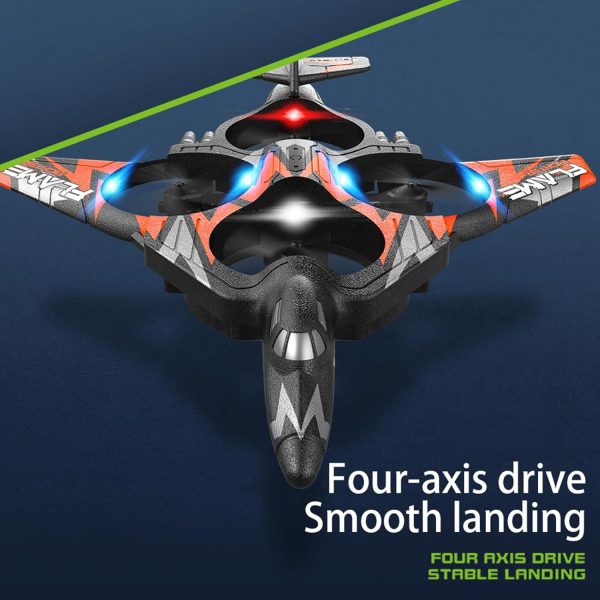 ⁦Labymos Remote Control Plane, 2.4Ghz Remote Control Foam Airplanes for Kids Boys Stunt with Gravity Sensing, LED Lights, 2 Battery⁩ - الصورة ⁦8⁩