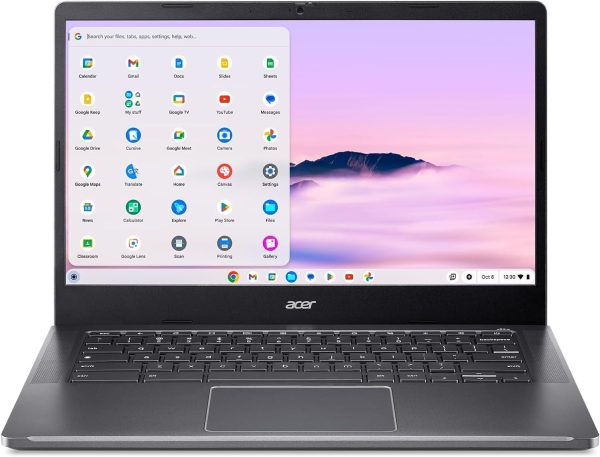 ⁦acer Chromebook Plus 14” Touchscreen Laptop | Intel Core i3-N305 | Intel UHD Graphics | Wi-Fi | Bluetooth | 8GB RAM DDR5 | 512GB SSD | Chrome OS | Bundle with Stylus Pen⁩ - الصورة ⁦2⁩