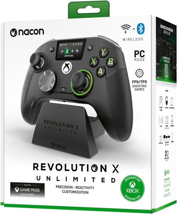 ⁦NACON Revolution X Unlimited Advanced Precision Controller Officially Licensed for Xbox Series X | S, Xbox One, Windows 10/11 PC & Android - Wired and Wireless - Charging Station⁩ - الصورة ⁦12⁩
