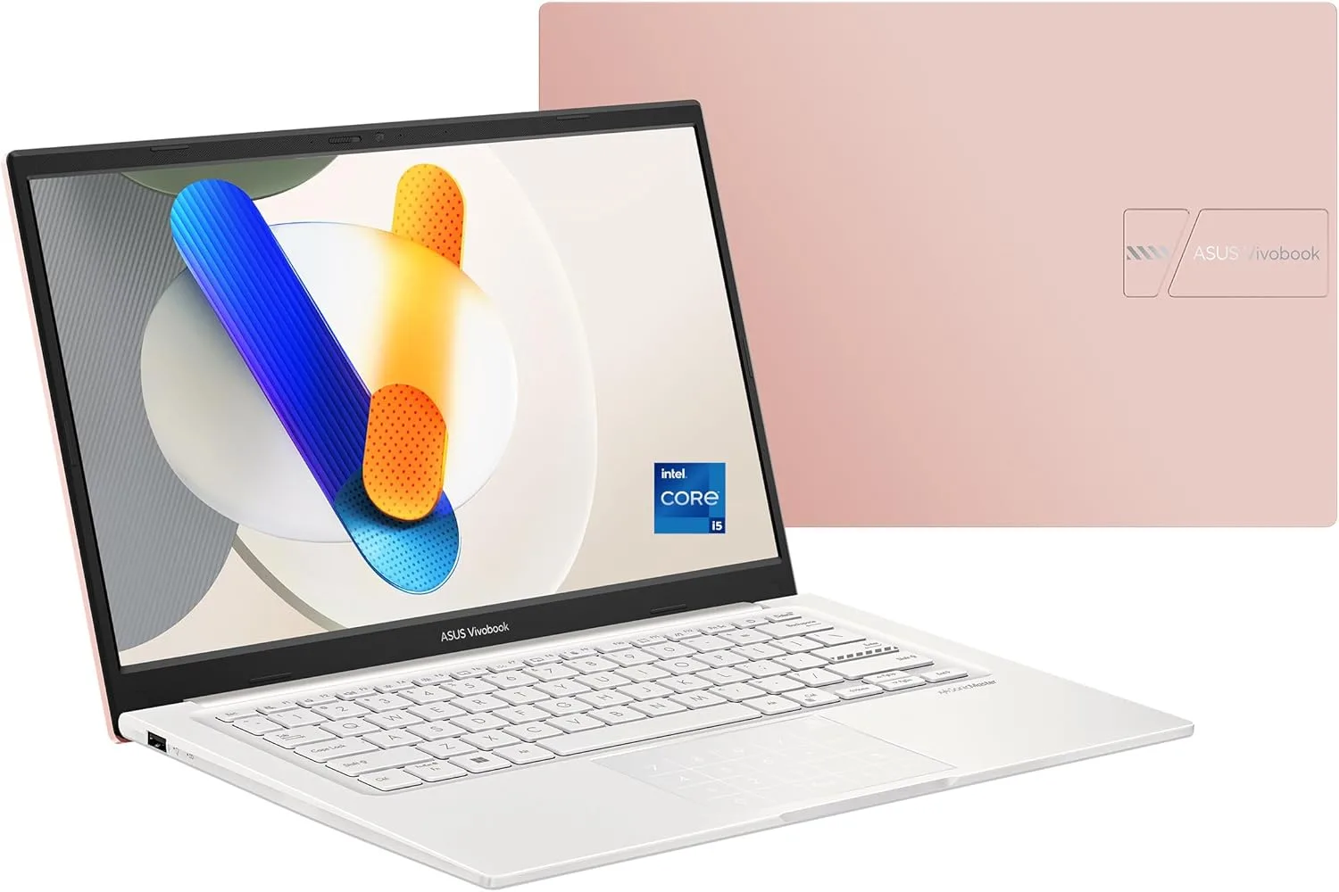 Asus VivoBook Laptop X1404VA-NK548W, Intel Core i5 1335U,8GB RAM DDR4, 512GB SSD, Screen 14.0" FHD, Support Num Pad, Berry Pink, Plastic, WIN 11, 2Y Int'l Warranty