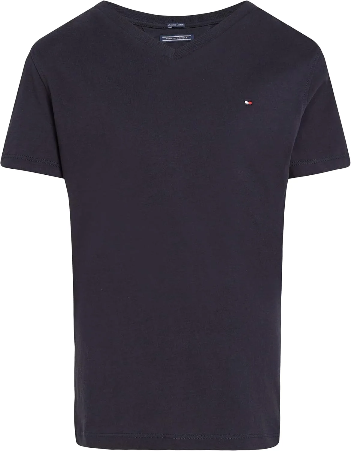 Tommy Hilfiger Boy's Basic Vn Short Sleeves S/S Knit Tops