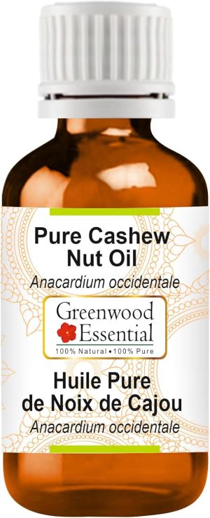 Greenwood Essential Pure Cashew Nut Oil (Anacardium occidentale) 15ml (0.50 oz)