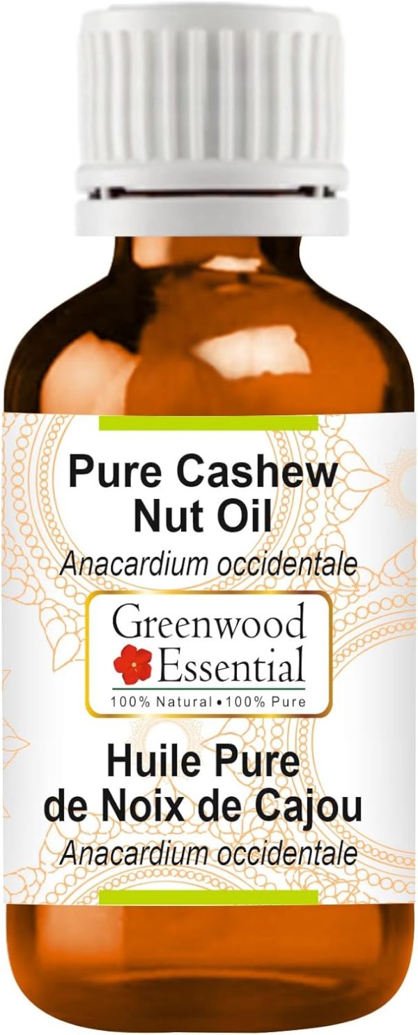 Greenwood Essential Pure Cashew Nut Oil (Anacardium occidentale) 15ml (0.50 oz)