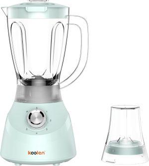 Koolen Electric Blender 600W, 1L Capacity, 5 Speeds, Green