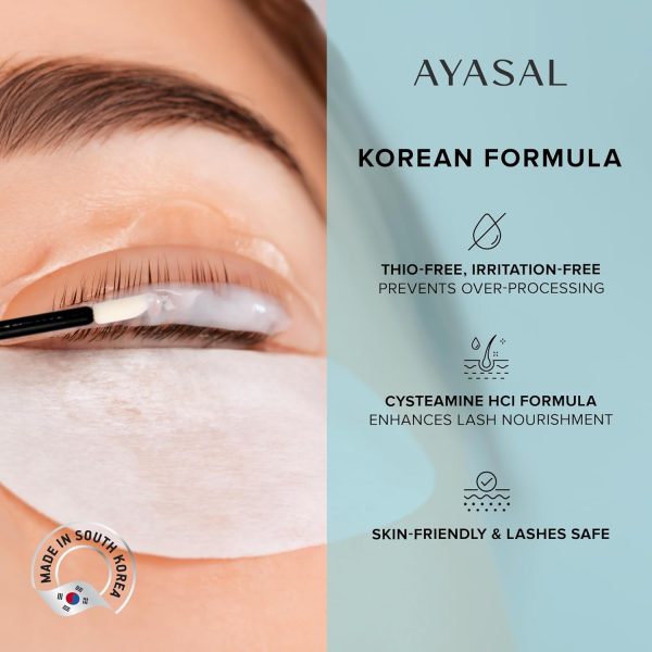⁦AYASAL Lash Lift Kit, 2023 Upgraded Eyelash Lift Kit, Eyelash Perm Kit, Professional Semi-Permanent Eyelash Kit, Lasting for 6 Weeks, Suitable for Salon & Home Use⁩ - الصورة ⁦4⁩