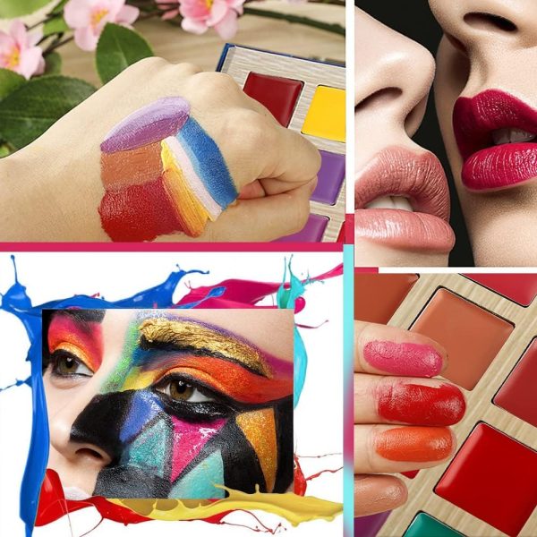 ⁦YARLADY 25 color Lipstick Lip Gloss Palette 24H Long-lasting moisturizing Waterproof matte Lip Palette Makeup,Pigmented Festival Halloween Body Face Paint Matte Lipstick Set⁩ - الصورة ⁦3⁩
