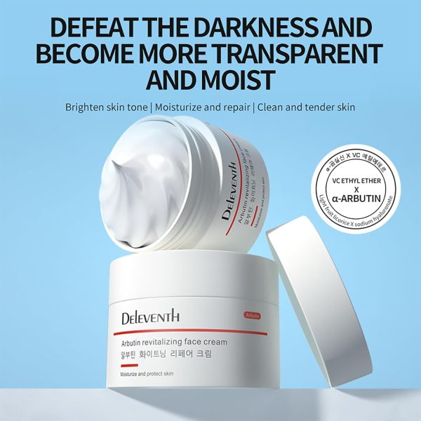 ⁦DEleventh Korean Brand α-Arbutin Revitalizing Face Cream 30g / with Vitamin C and Sodium Hyaluronate for a Brighter, Even-Toned Complexion and Deep Hydration⁩ - الصورة ⁦2⁩
