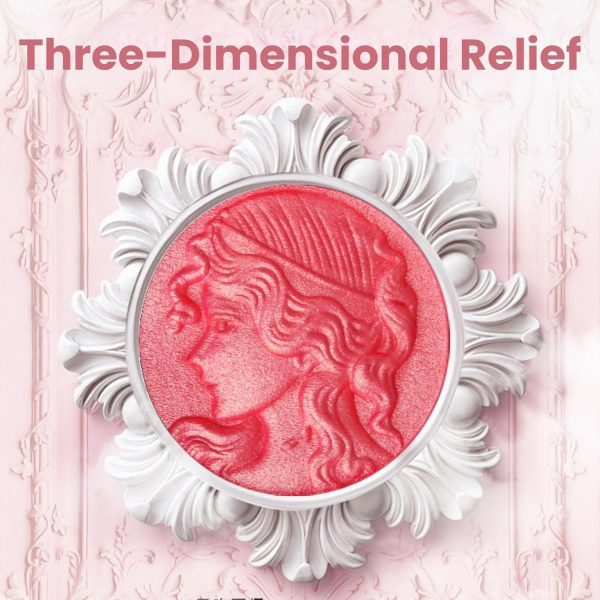 ⁦NALACAL 2-Piece Embossed Smooth Powder Blush Palette – Vibrant Orange and Pink Blushers for Flawless Cheeks, Featuring Matte Finish and Rich Pigmentation for Stunning Makeup Looks⁩ - الصورة ⁦8⁩