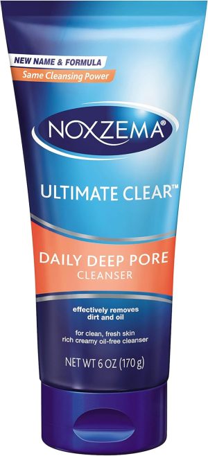 Noxzema Ultimate Clear Daily Deep Pore Cleanser 6 Oz (Pack of 2)