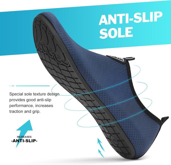 ⁦RUOMU Unisex Bathing Shoes, Water Shoes, Quick-Drying Water Sports Shoes, Swimming Shoes, Size 34-47⁩ - الصورة ⁦3⁩