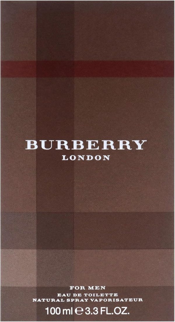 ⁦Burberry London Eau De Toilette Spray for Men, 100 ml⁩ - الصورة ⁦6⁩