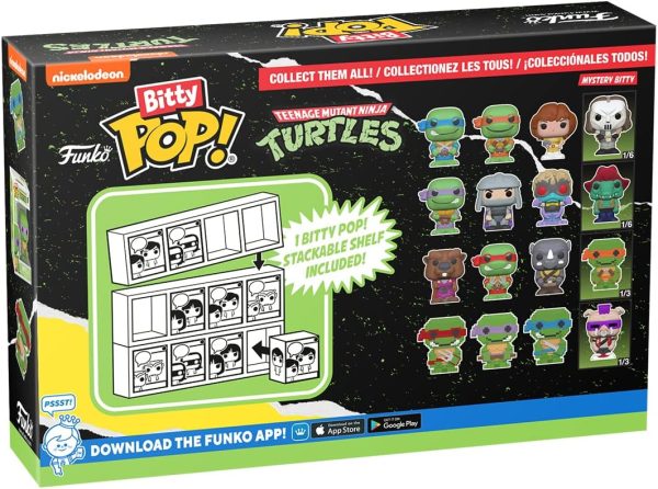 ⁦Funko Bitty POP! Teenage Mutant Ninja Turtles - 8-Bit Raphael, 8-Bit Donatello, 8-Bit Leonardo and a Surprise Mini Figure - 0.9 Inch (2.2 cm) - TMNT Collectible - Gift Idea - TV Fans⁩ - الصورة ⁦12⁩