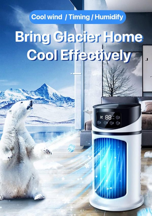 ⁦Arabest Portable Mini Air Conditioner, Air Cooler Fan, Water Cooling Fan, Air Conditioning air cooler For Office Mobile Air Conditioner⁩ - الصورة ⁦2⁩