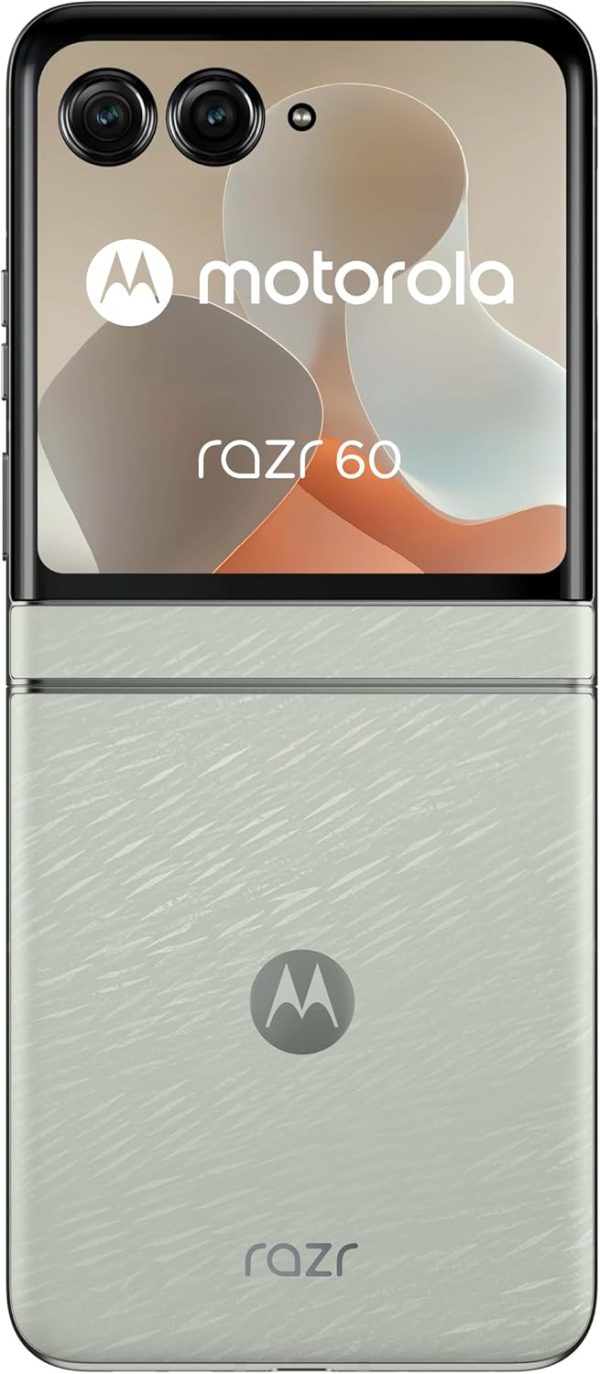 ⁦Motorola Razr 60 DUAL-SIM 256GB ROM + 8GB RAM (GSM | CDMA) Factory Unlocked 5G Smartphone (Lightest Sky) - International Version⁩ - الصورة ⁦4⁩