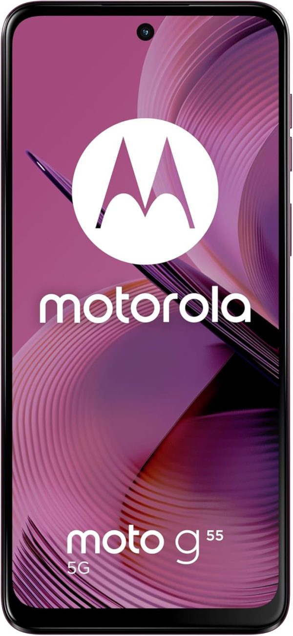 Motorola Moto G55 Dual-SIM 256GB ROM + 8GB RAM (GSM Only | No CDMA) Factory Unlocked 5G Smartphone (Twilight Purple) - International Version
