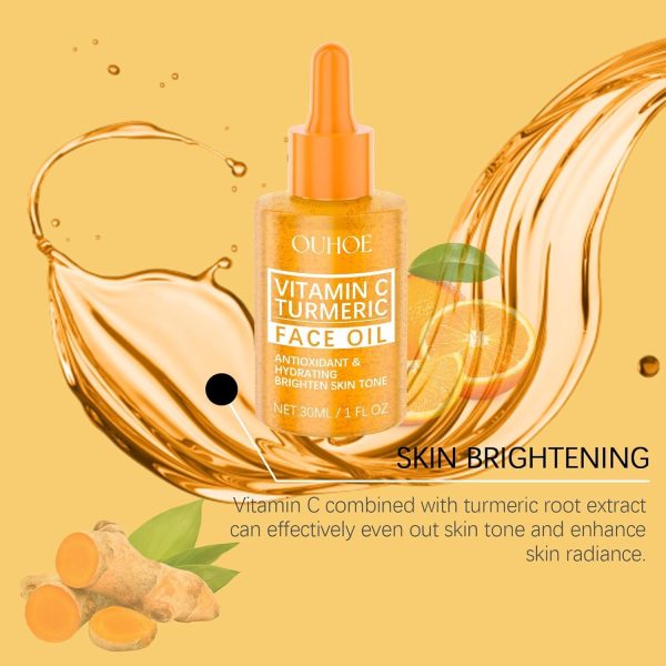 ⁦Azonee Glow Vitamin C & Turmeric Face Oil, Brightening Anti-Aging Serum, Hydrating Facial Oil for Dark Spots, Fine Lines, and Wrinkles (1 FI.Oz)⁩ - الصورة ⁦3⁩