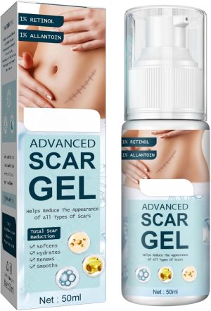 JDLYEVER Fade Scar Gel 50ml Surgical Scars Skin Hyperplasia Burning Nursing Care Smoothing Scars Repairing Scars, Moisturizing & Hydrating Ingredients Soothe & Nurture Skin, Non-Greasy All Skin Types