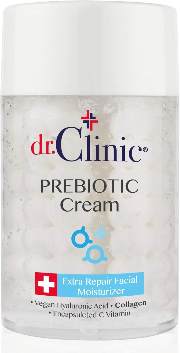 Dr.Clinic Prebiotic Extra Repair Facial Cream | Anti Aging, Youthful Skin Revitalizing Treatment | Firming, Smoothing Wrinkles & Lines 3.38 fl.Oz