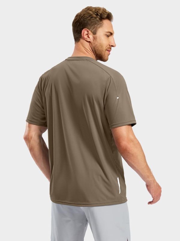 ⁦Pudolla Men's Workout Running T-Shirts Lightweight Quick Dry Athletic Gym Shirts for Men Short Sleeve Sport Tee Tops⁩ - الصورة ⁦2⁩