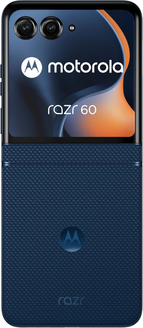 ⁦Motorola Razr 60 DUAL-SIM 256GB ROM + 8GB RAM (GSM | CDMA) Factory Unlocked 5G Smartphone (Gibraltar Sea) - International Version⁩ - الصورة ⁦4⁩