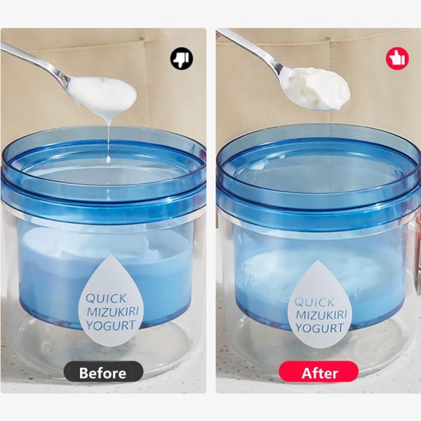 ⁦YelaJoy Yogurt Strainer with Lid, Yogurt Filter with Ultra Fine Mesh, for Makes small batches of Thick Creamy or Coconut Yogurt, for Thick Yogurt, Soup, Fruit Juice, Coffee⁩ - الصورة ⁦4⁩