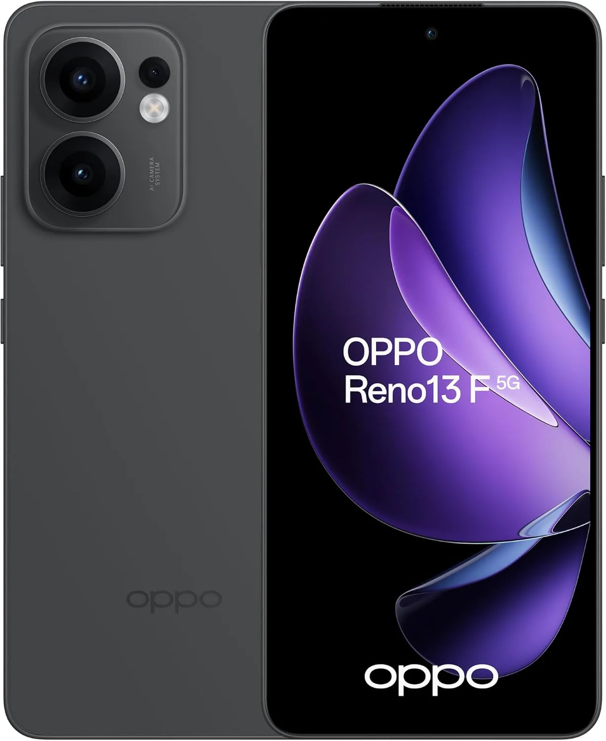 OPPO Reno13 F Dual-SIM 256GB ROM + 8GB RAM (GSM Only | No CDMA) Factory Unlocked 5G Smartphone (Graphite Grey) - International Version