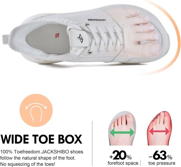 ⁦JACKSHIBO Womens Hands Free Slip ins Shoes | Athletic Slip On Casual Walking Shoes | Lightweight Cloud Shoes | Non Slip Walking Sneakers⁩ - الصورة ⁦3⁩