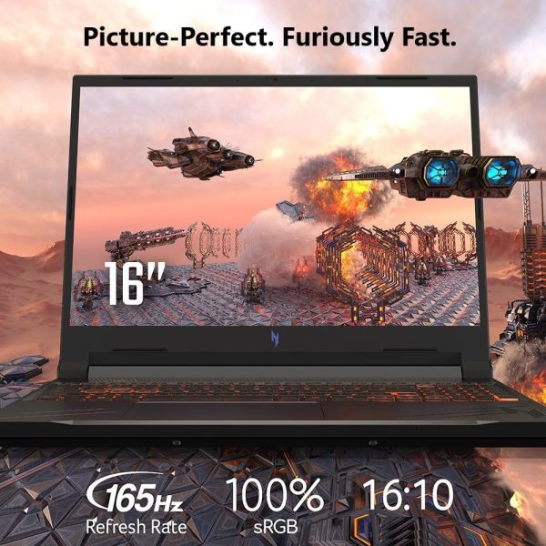 ⁦Acer Nitro V Gaming Laptop | AMD Ryzen 7 8845HS Octa-Core AI Capable Processor | NVIDIA GeForce RTX 4060 GPU | 16" WUXGA IPS 165Hz Display | 16GB DDR5 | 1TB Gen 4 SSD | Wi-Fi 6E | ANV16-41-R5J0⁩ - الصورة ⁦4⁩