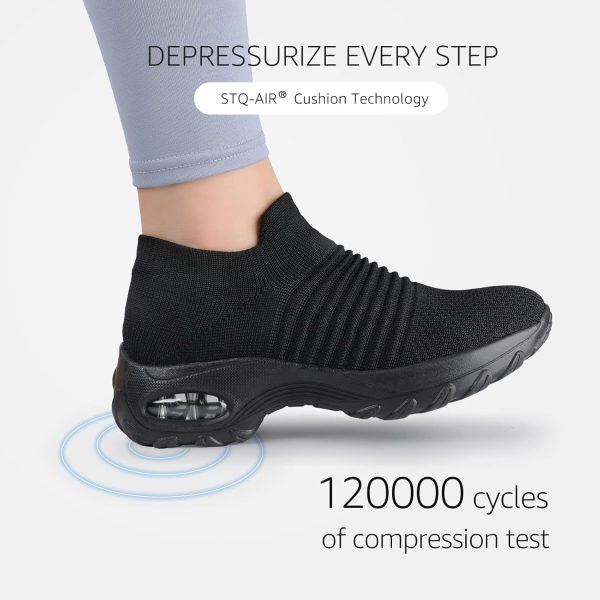 ⁦STQ Women's Running Shoes Breathable Air Cushion Sneakers⁩ - الصورة ⁦5⁩
