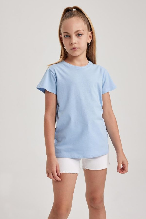 ⁦DeFacto Girl's B0672a8 T-Shirt⁩ - الصورة ⁦4⁩
