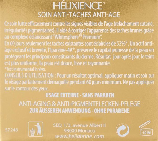 ⁦Heliabrine Helixience Anti Brown Spot and Anti-Aging Cream, White Resolution, 2.20 Ounce⁩ - الصورة ⁦5⁩