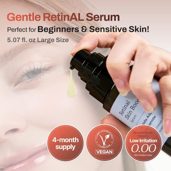 ⁦Retinal Skin Enhancer Serum Advanced Retinol Serum for Face Moisturizing & Firming Face Serum for Irregular Skin Tone & Fine Lines Radiant & Youthful Glow with⁩ - الصورة ⁦2⁩