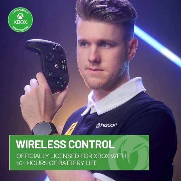⁦NACON Revolution X Unlimited Advanced Precision Controller Officially Licensed for Xbox Series X | S, Xbox One, Windows 10/11 PC & Android - Wired and Wireless - Charging Station⁩ - الصورة ⁦2⁩