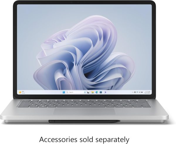 ⁦Microsoft Surface Laptop Studio 2 (Platinum) | 14.4" Touchscreen Laptop | Intel Core i7 (13th Gen) | Windows 11 Home | UK Version (Intel Iris Xe, 512GB SSD + 16GB RAM)⁩ - الصورة ⁦2⁩