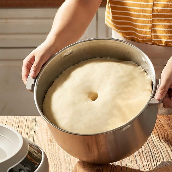⁦NAKEAH Dough Mixer, 7L Flour Mixing Kneading Dough Wake-up, 250W Machine Multi-functional Automatic Household Dough Mixer, Baking Dough Mixer, Stainless Steel, Dishwasher Safe⁩ - الصورة ⁦5⁩