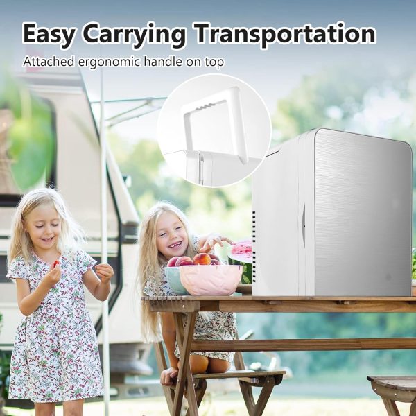 ⁦Mini Fridge 22 Litre/Cooler and Warmer | AC/DC | Small Fridge for Bedrooms⁩ - الصورة ⁦7⁩