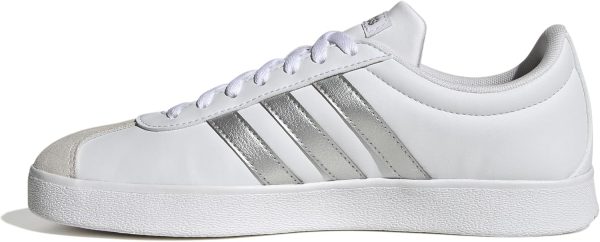 adidas VL COURT BASE FTWWHT/SILVMT/GREONE SKATEBOARDING SHOES - LOW (NON FOOTBALL) for WOMEN size