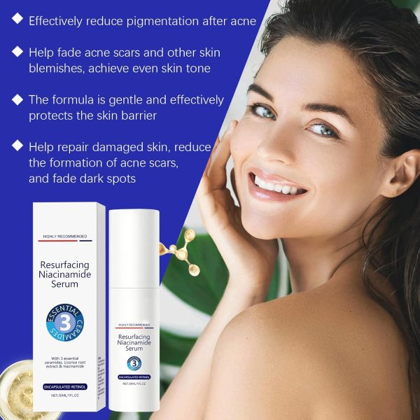 ⁦Face Serum, Pore Minimizer & Brightening Essence, Moisturizer with Hyaluronic Acid for Smooth & Radiant Skin⁩ - الصورة ⁦4⁩